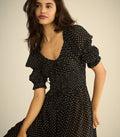 ISCHIA DRESS -- NOIR DOT