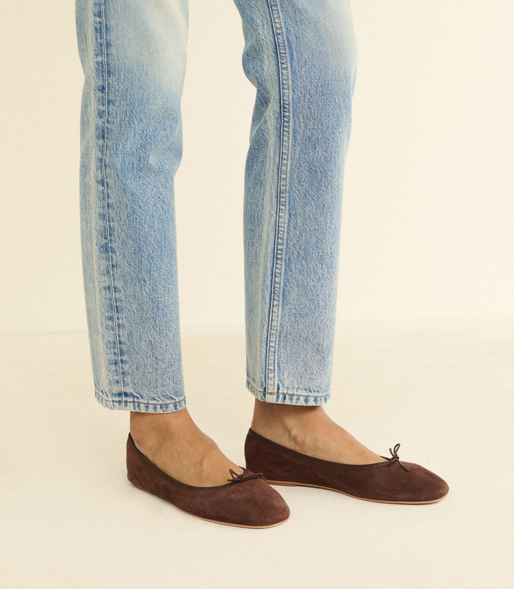 ELENI MARY JANE -- CHOCOLATE SUEDE