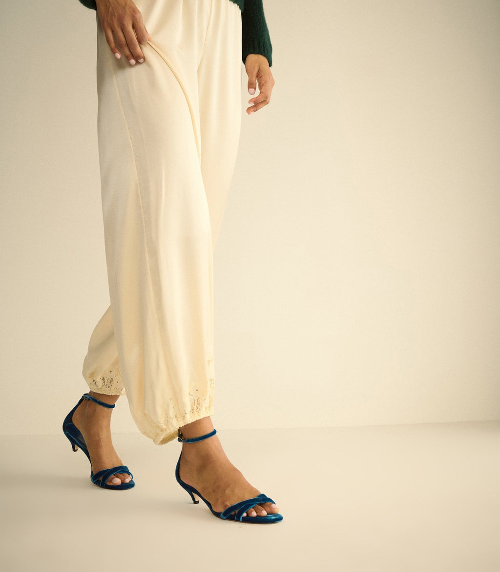 GIULIA HEEL -- COBALTO VELVET