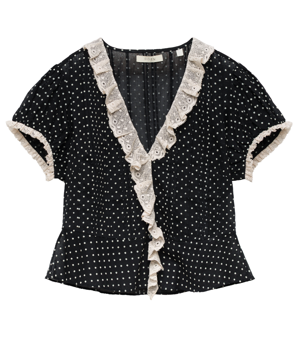 ORELLA TOP -- NOIR DOT