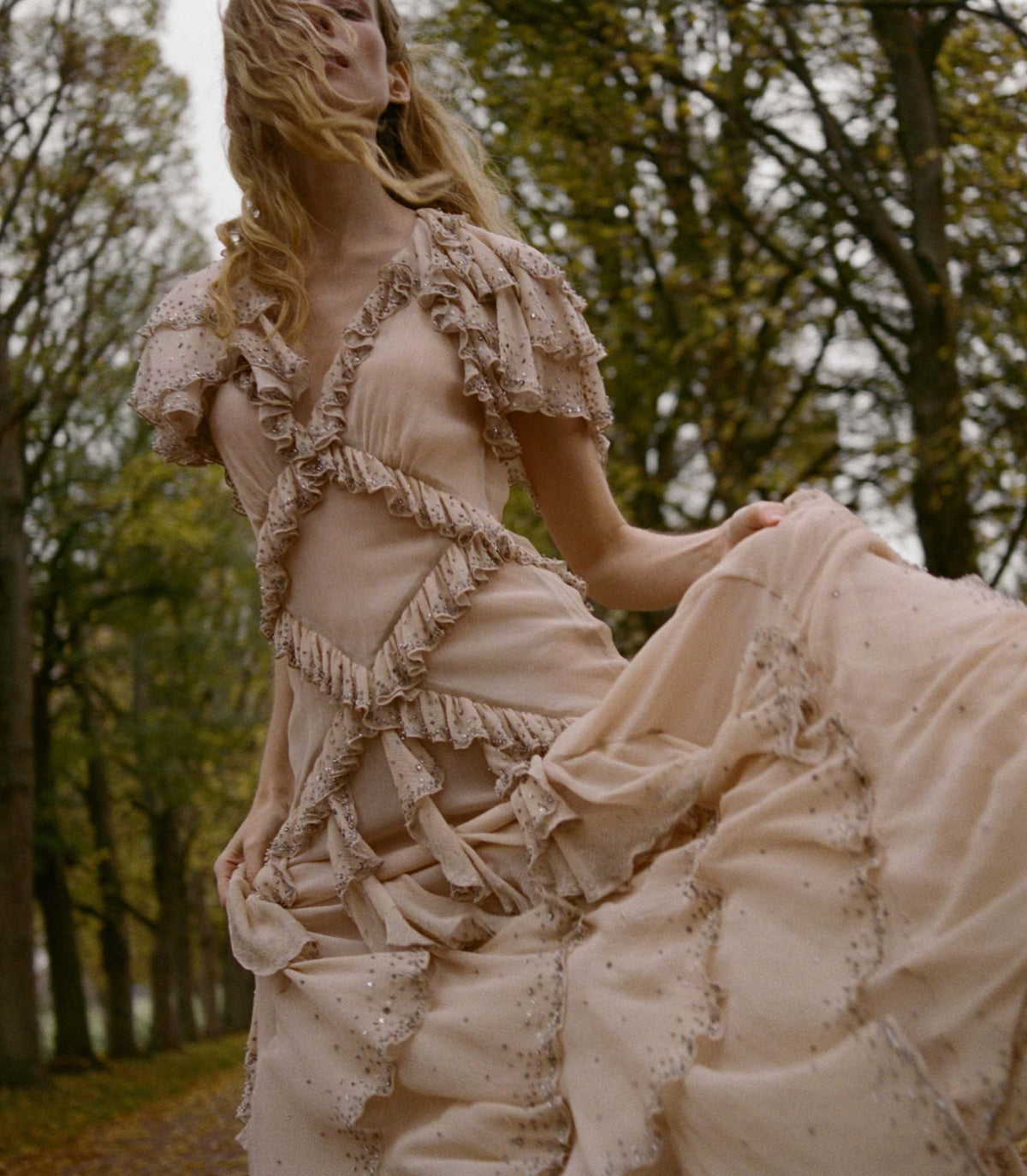 ANTOINETTE ANNIVERSARY DRESS -- ANTIQUE BLUSH