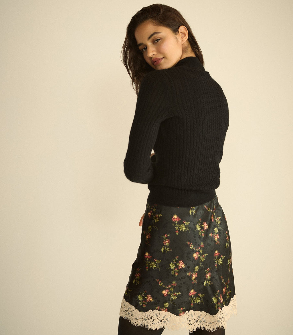 GIULIETTA SKIRT -- NOIR HILLSIDE THISTLES