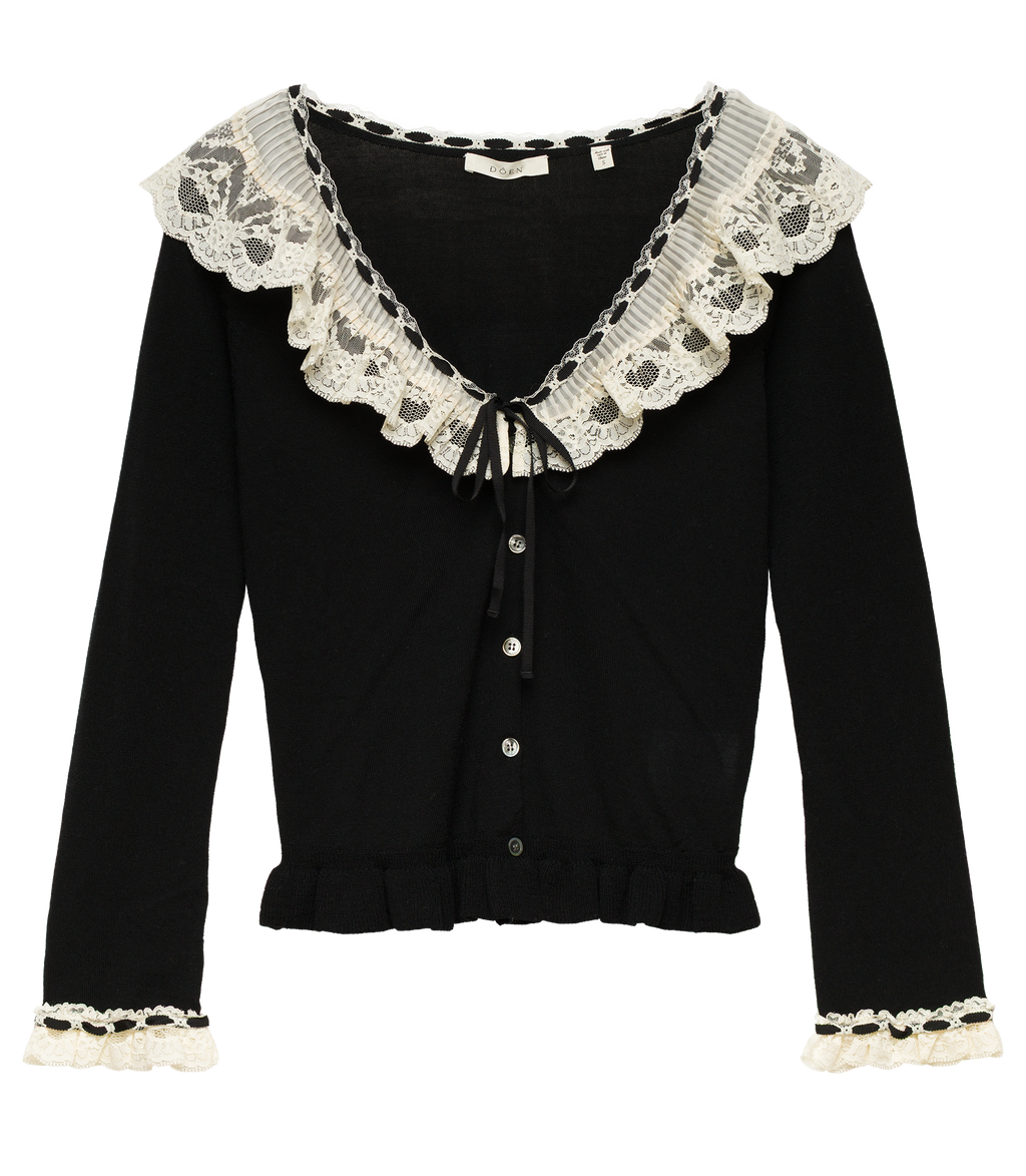 AUBRIELLE CARDIGAN -- BLACK