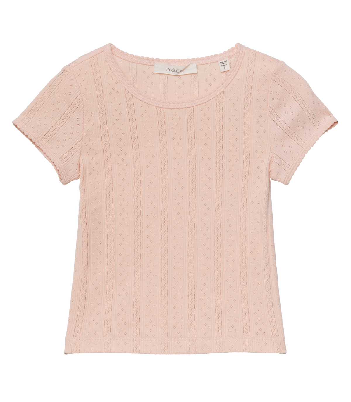 LITTLE VIVI TEE -- PEACH SORBET
