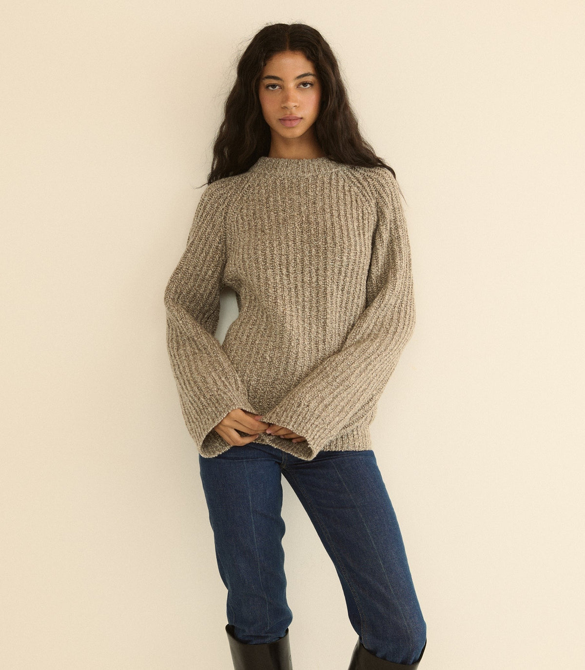 FENNEL SWEATER -- GRAY MARL