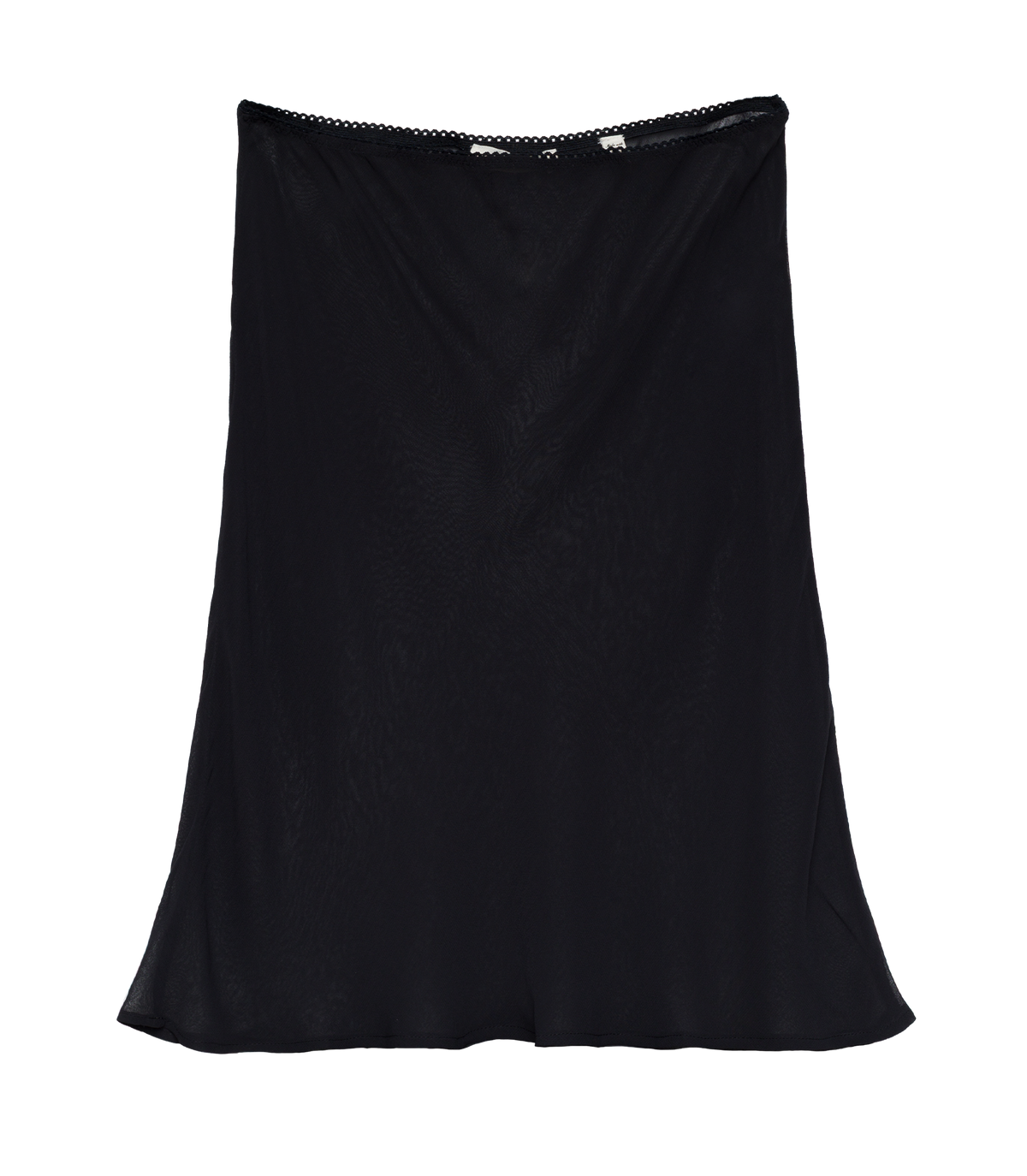 MINI SKIRT SLIP -- BLACK