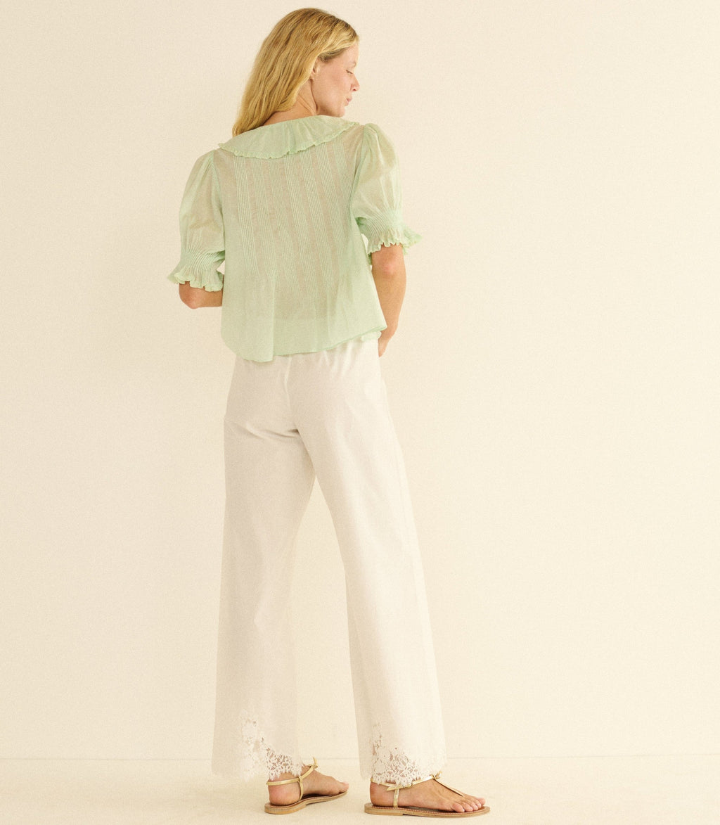 HENRI TOP -- SEAFOAM