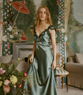 FIONA DRESS -- DULAC GREEN