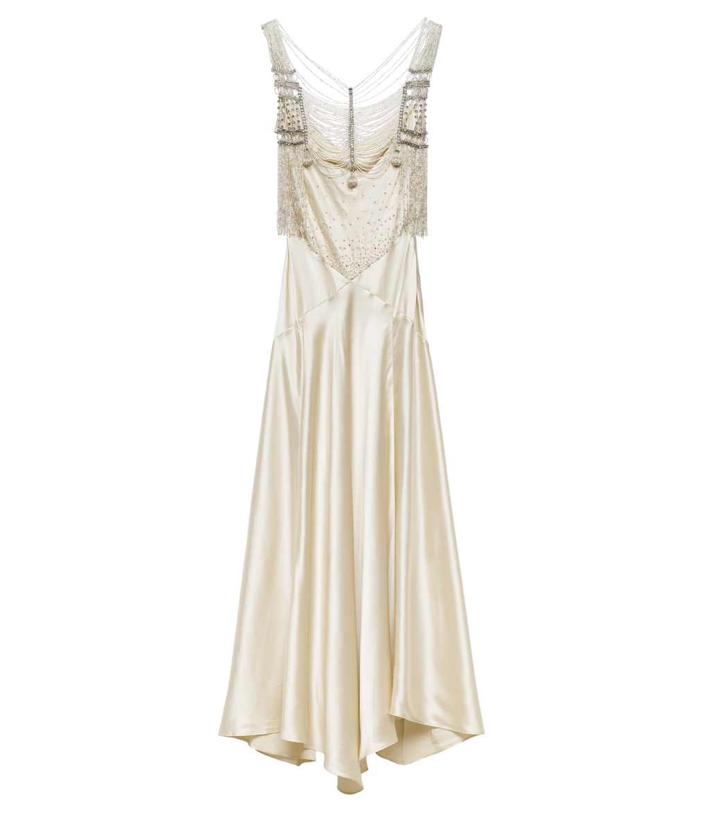 HEDY DRESS -- EGRET