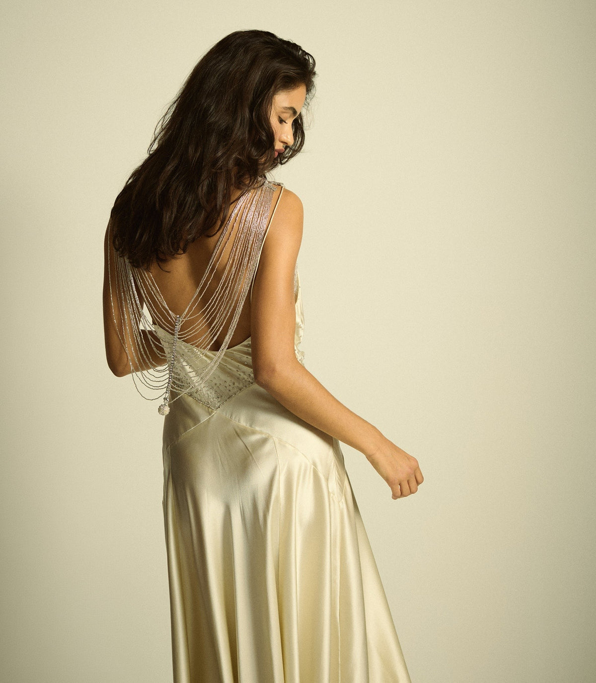 HEDY DRESS -- EGRET