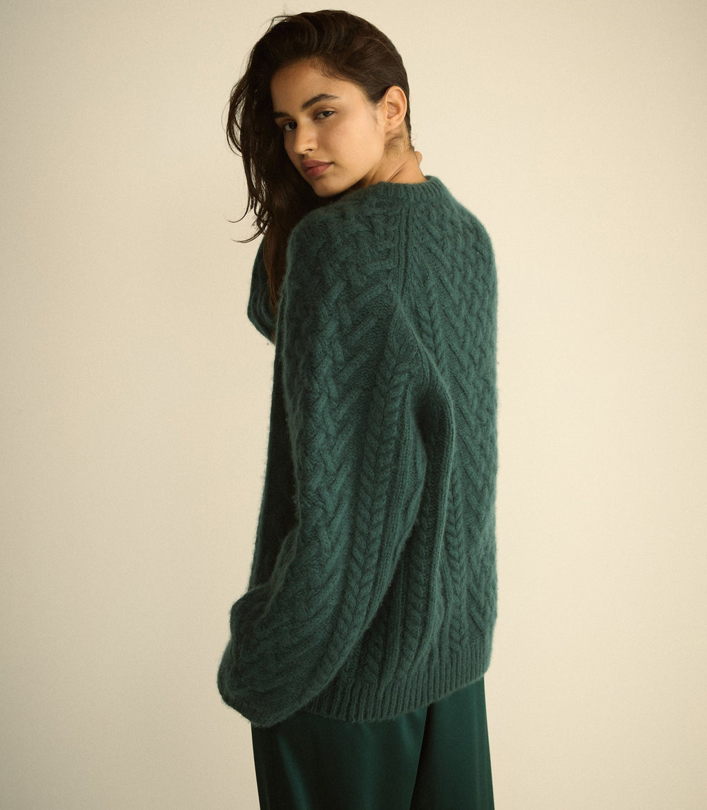 CLARENDON SWEATER -- SEA CLIFF