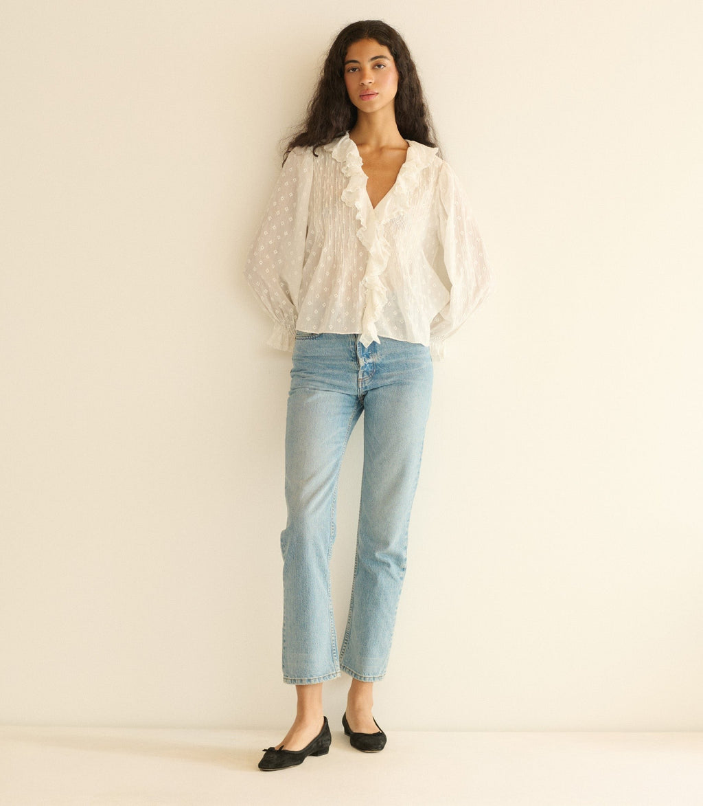HARDY TOP -- SALT MARSEILLE EMBROIDERY