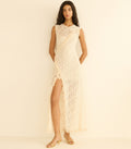 ANABELIA DRESS -- SOFT CAMELLIA