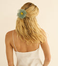 DANI BARRETTE -- TEAL ORGANZA