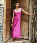 CORINA DRESS -- MAGENTA