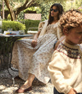 ISCHIA DRESS -- CRÈME WINDSWEPT MEADOW