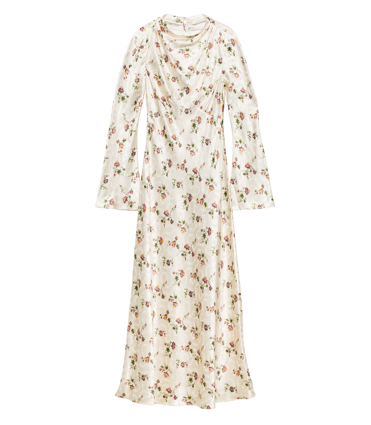 MELORA DRESS -- CREME HILLSIDE THISTLES