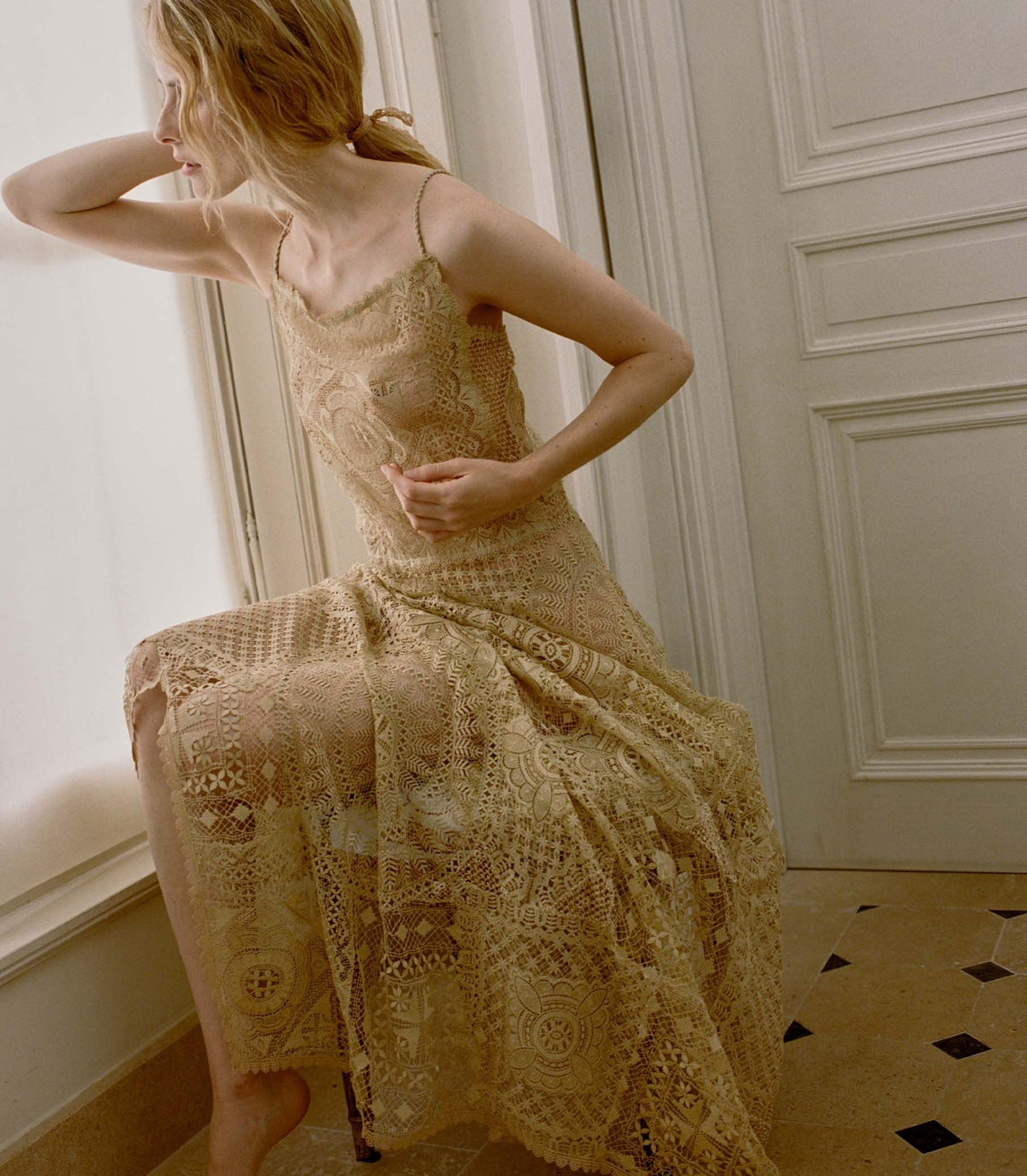 HANDKERCHIEF ANNIVERSARY DRESS -- PAILLE