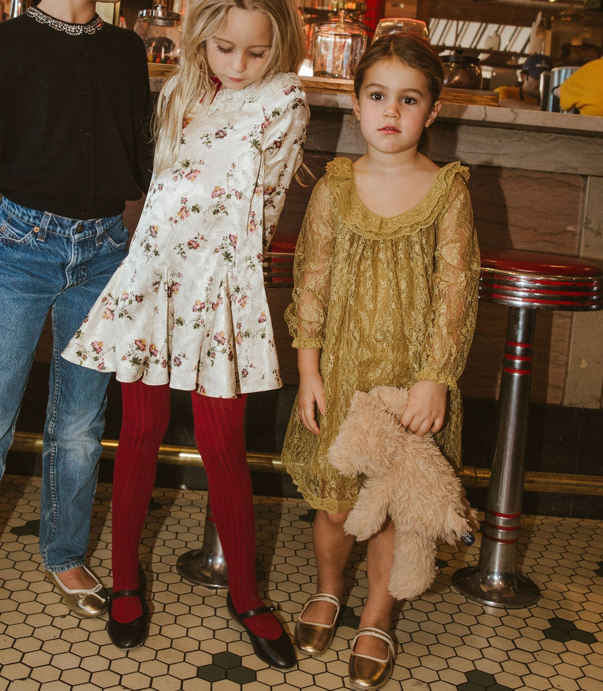 LITTLE EDIE DRESS -- ANTIQUE GOLD