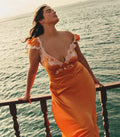 FIONA DRESS -- TANGERINE