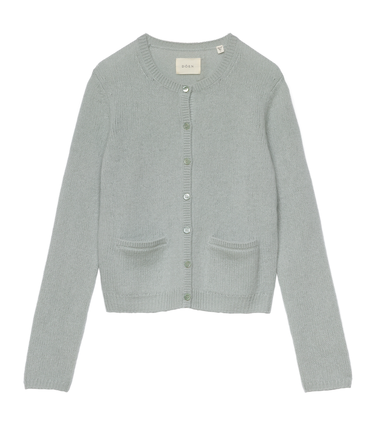 THEA CASHMERE CARDIGAN -- EUCALYPTUS