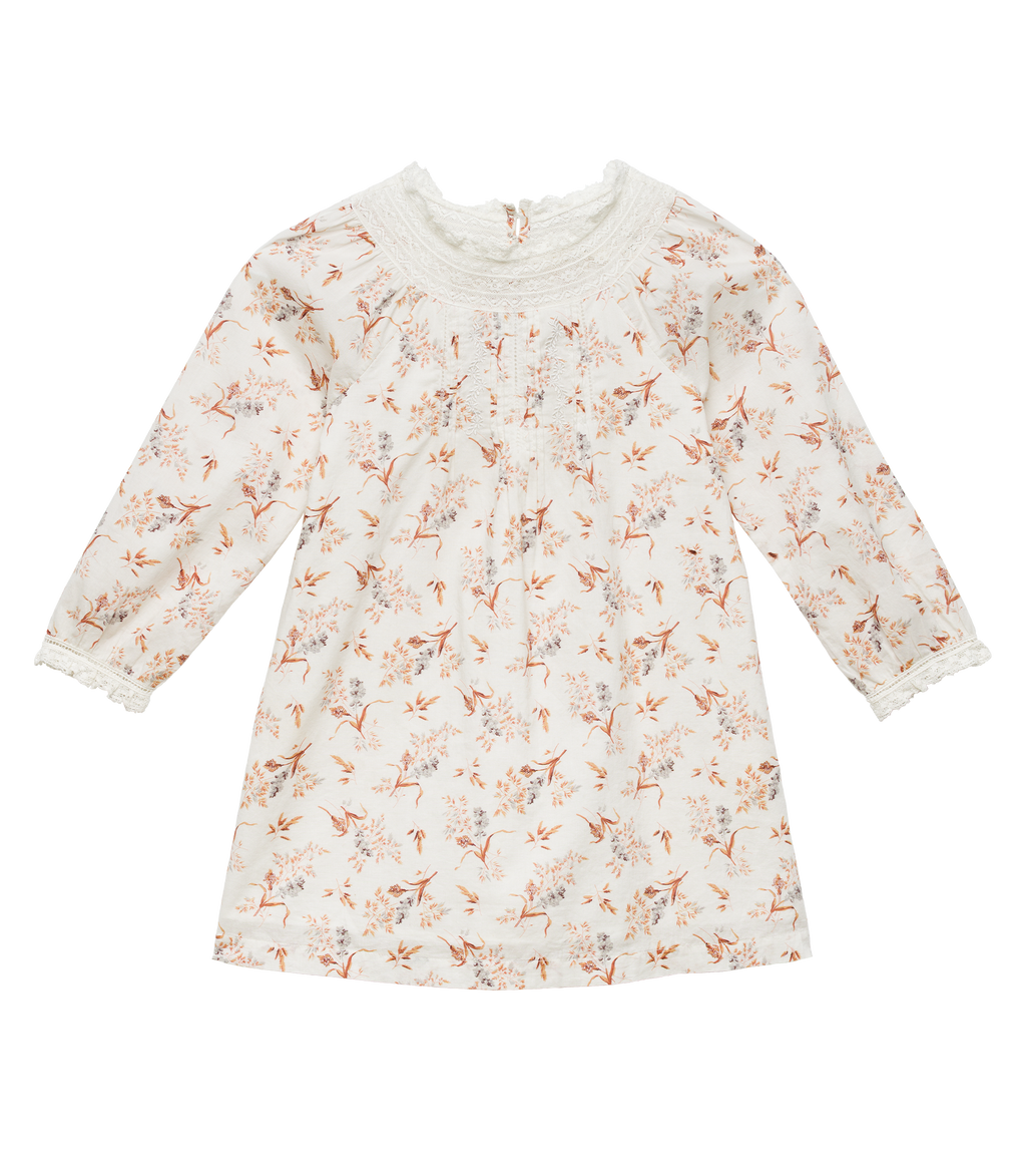 LILIA DRESS -- CRÈME WINDSWEPT MEADOW