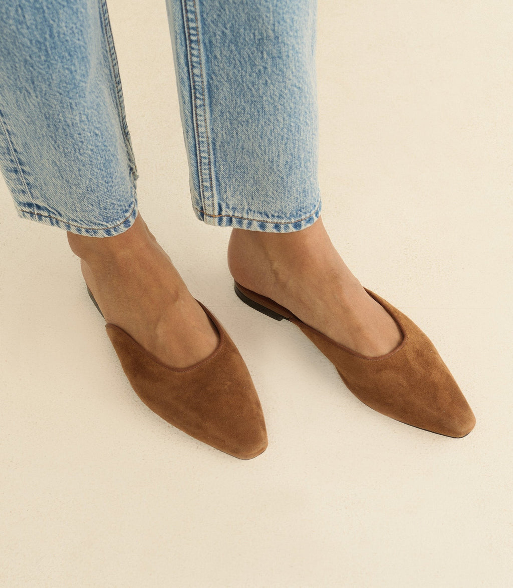 ADAIR SLIDE -- TORTOISE SUEDE