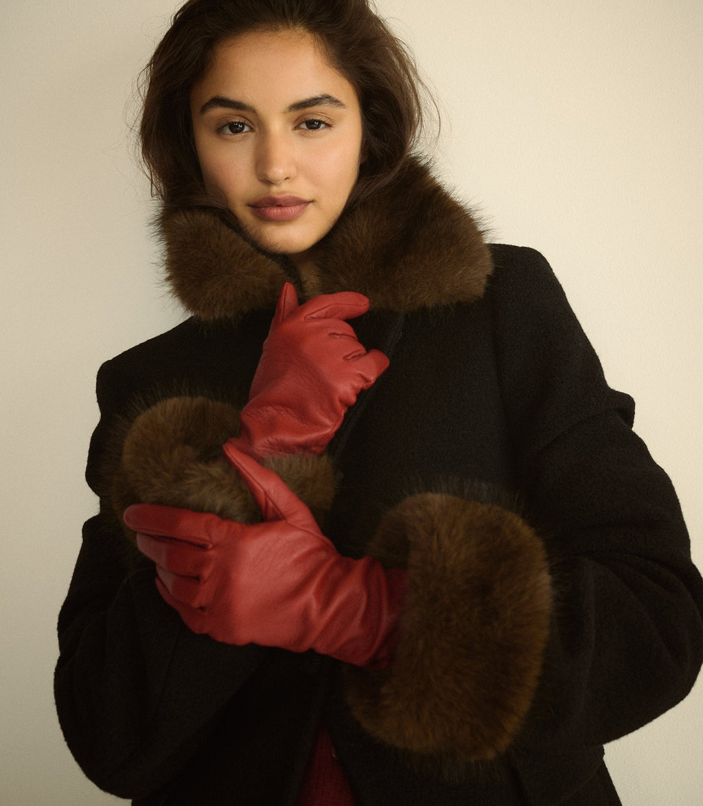 VERDI OPERA GLOVES -- RUBINO LEATHER