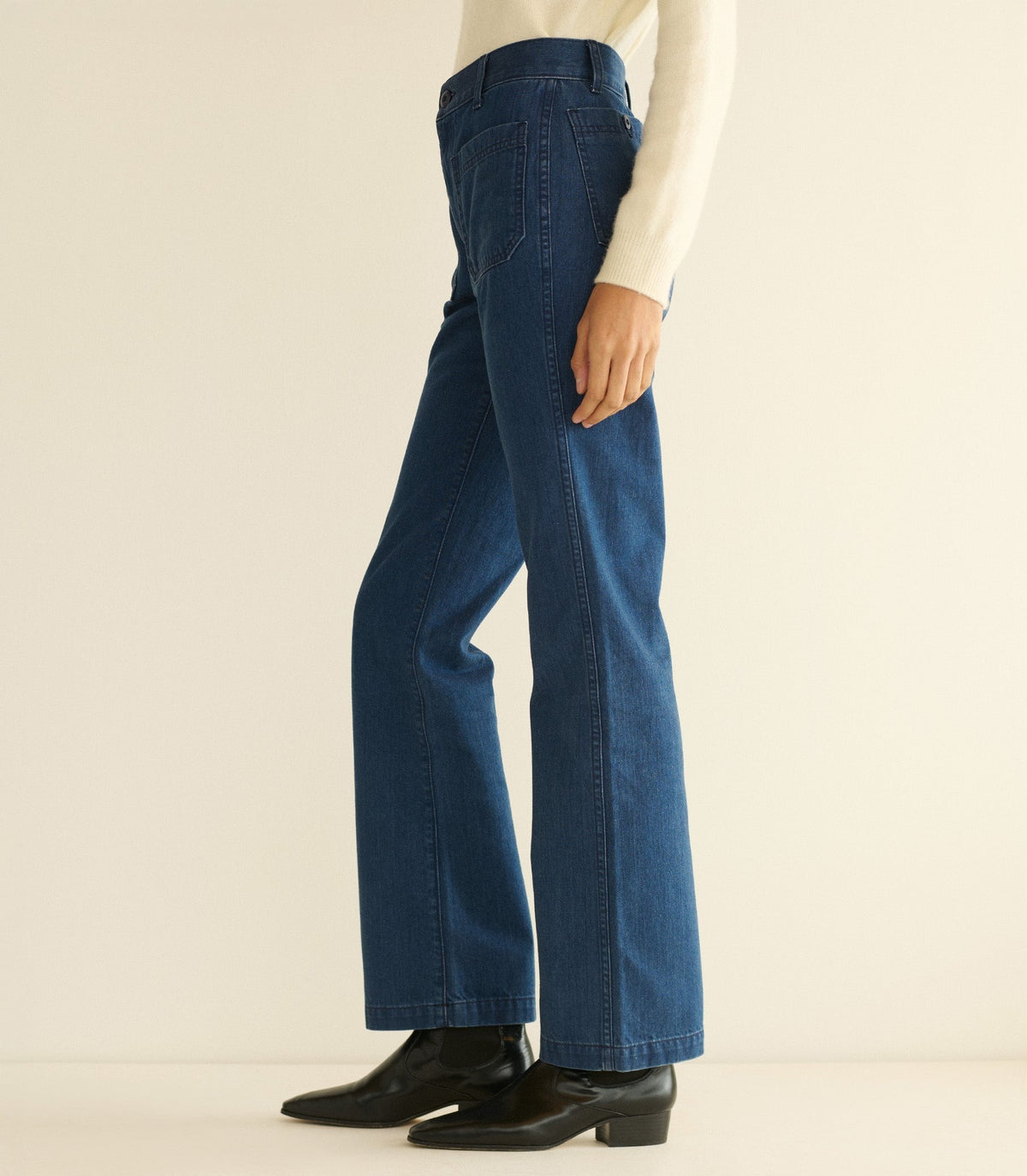MARITIME MID RISE JEAN -- SIRENES WASH