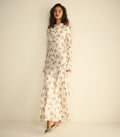 MELORA DRESS -- CREME HILLSIDE THISTLES