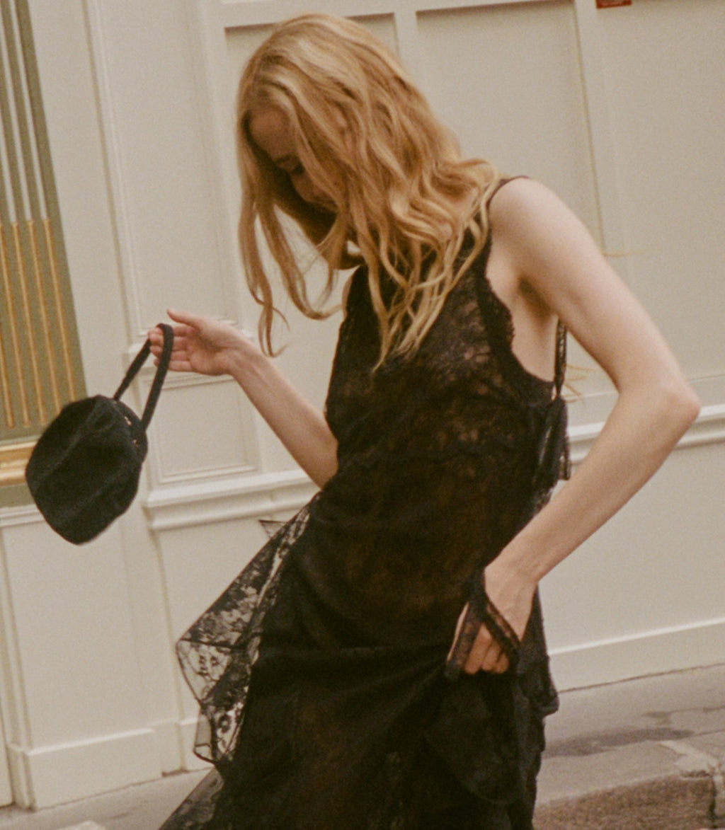 JOYA BAG -- BLACK BEADS
