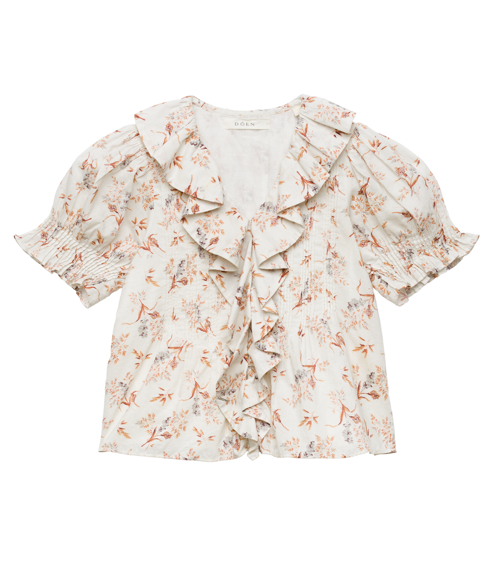 LITTLE HENRI TOP -- CRÈME WINDSWEPT MEADOW