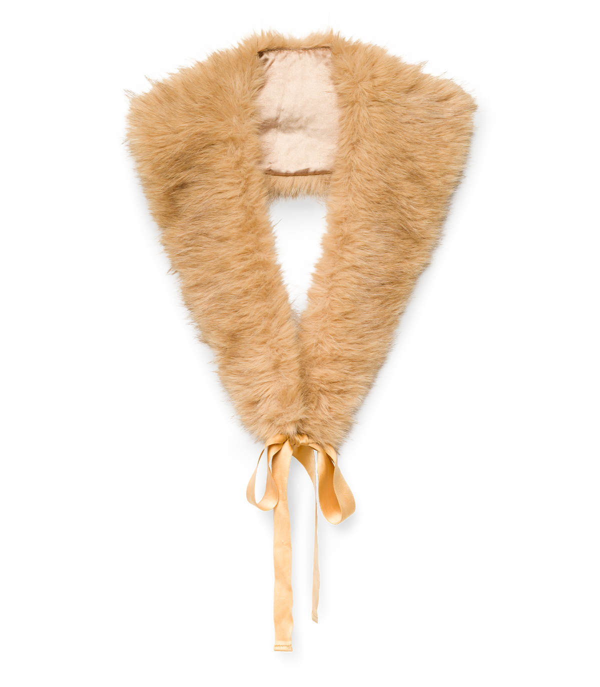 ELOUANE COLLAR -- HONEY BROWN FAUX FUR