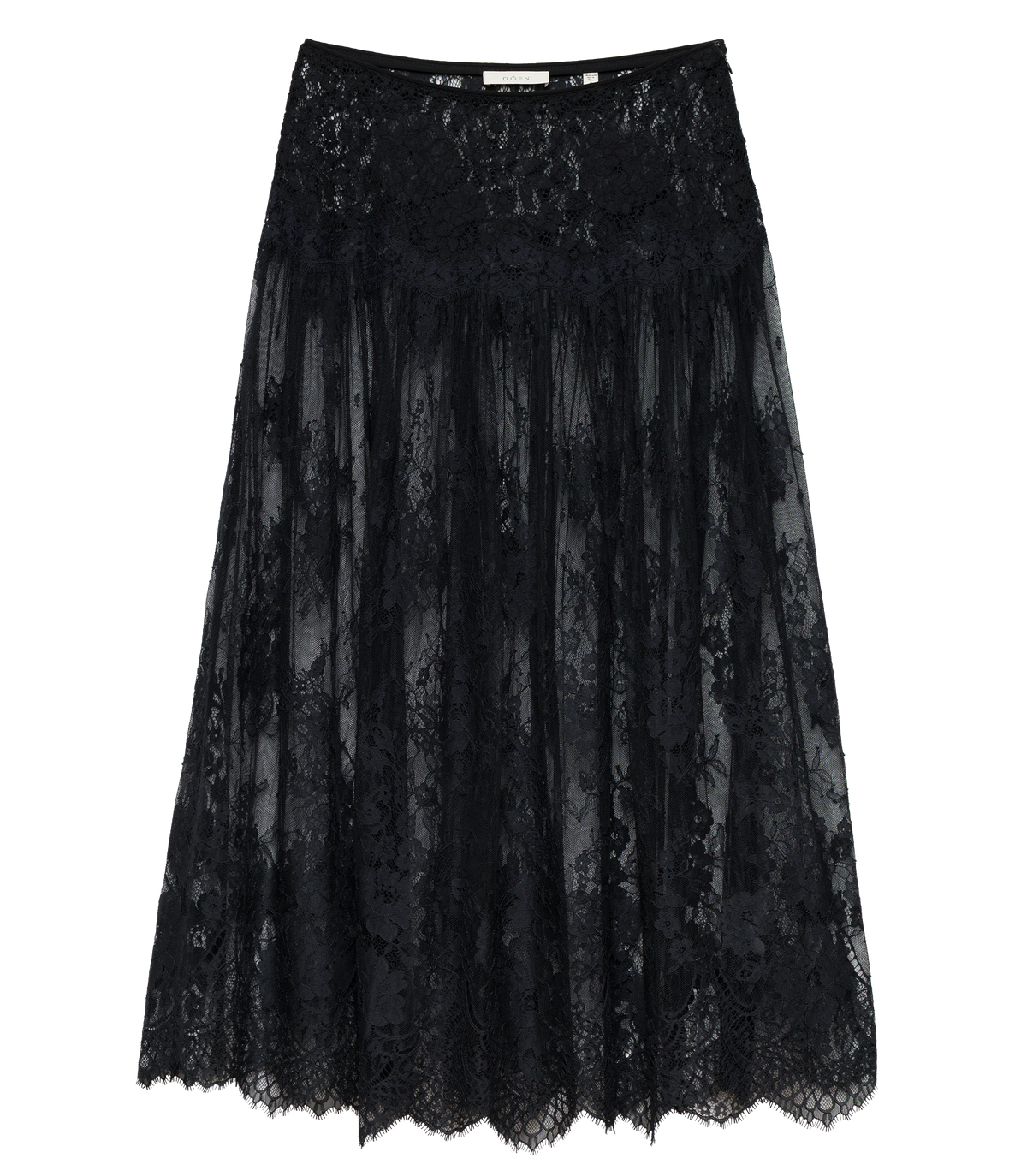 GIORGINE LACE SKIRT -- BLACK