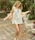 NESSIE DRESS -- FLEURS DE BORDEAUX