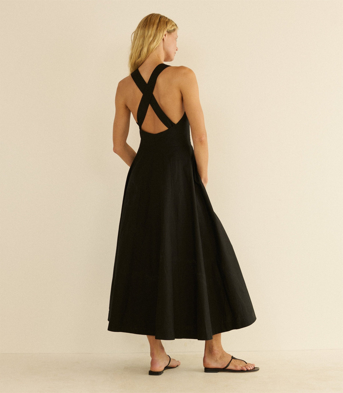 ROSETTA DRESS -- BLACK